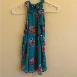 Halter floral top